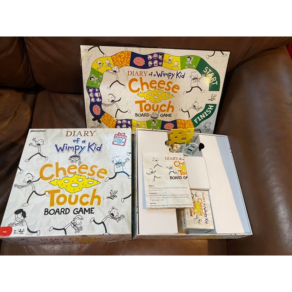 Diary of a Wimpy Kid Cheese Touch Board Game published by Pressman Toy in 2010
